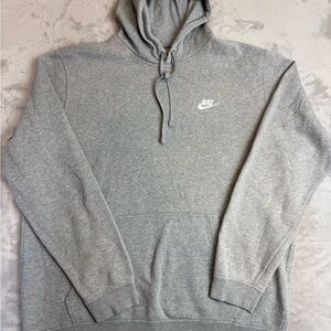 Nike Men's Heather Gray Pullover Hoodie